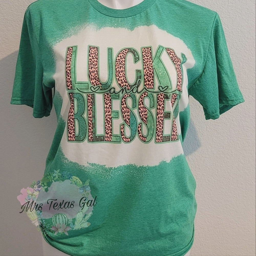 St. Patrick's 'Lucky And Blessed' Tee